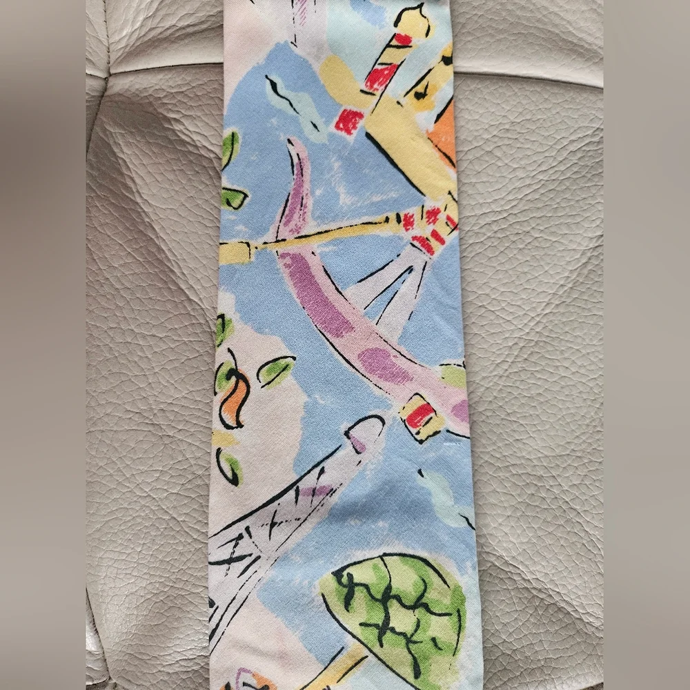 NWOT RARE PAMELA FERRARI Venice Scenes Italian Cotton Tie | SZ 58